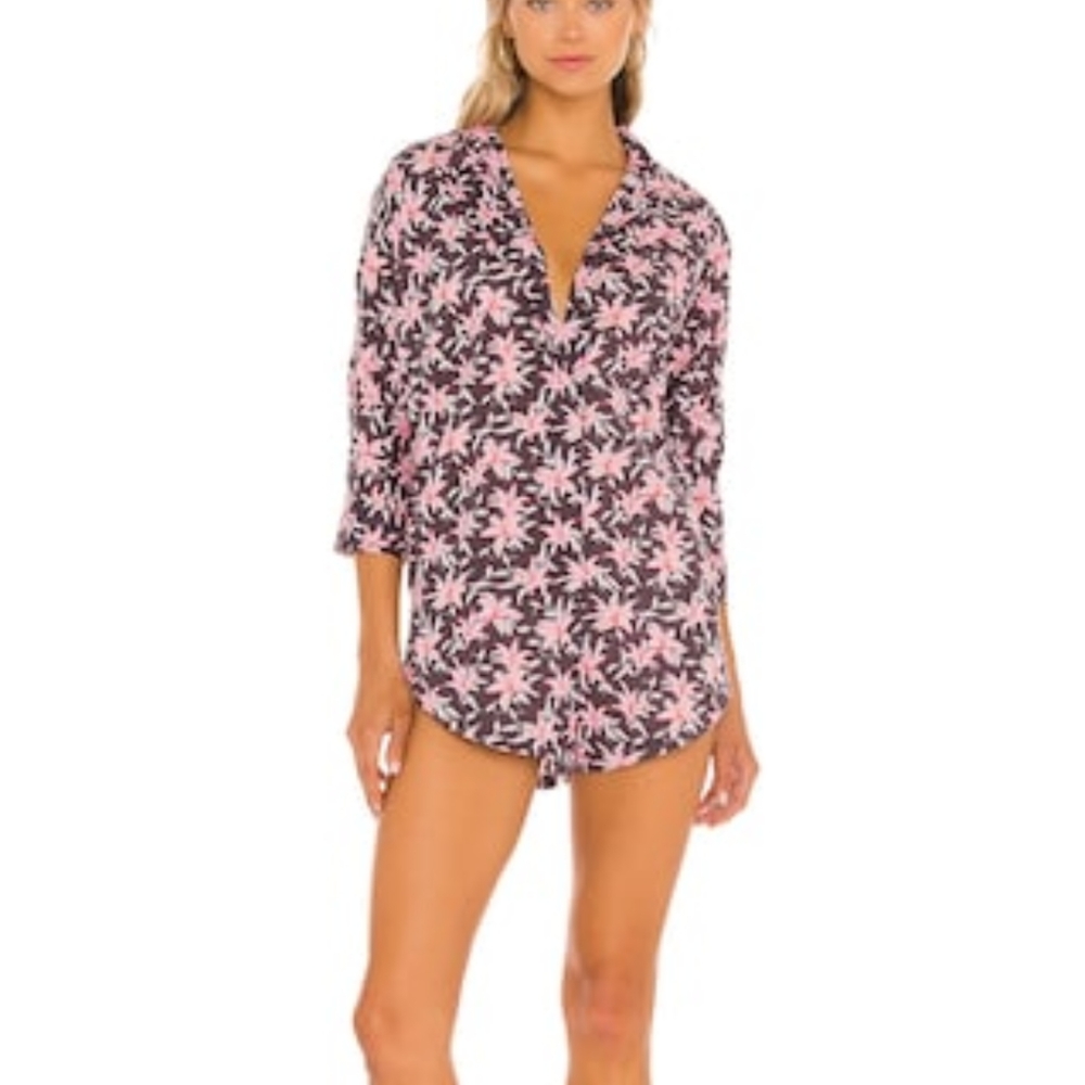 NWT Acacia Kapaa Romper in Madonna Print